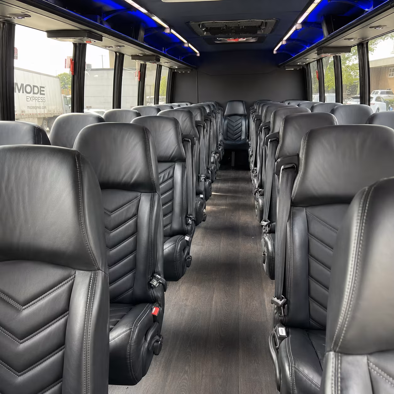 can i book a one way a round trip or a multi day package for a bus rental in montebello
