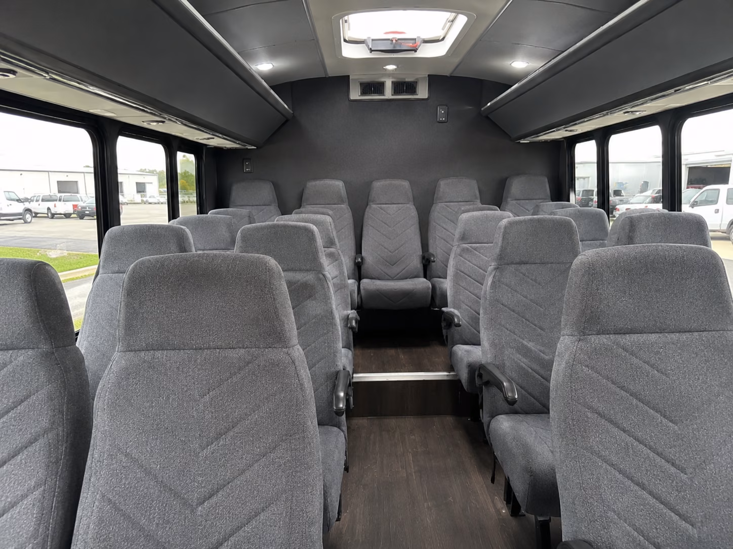 montebello 15 passenger minibus inside