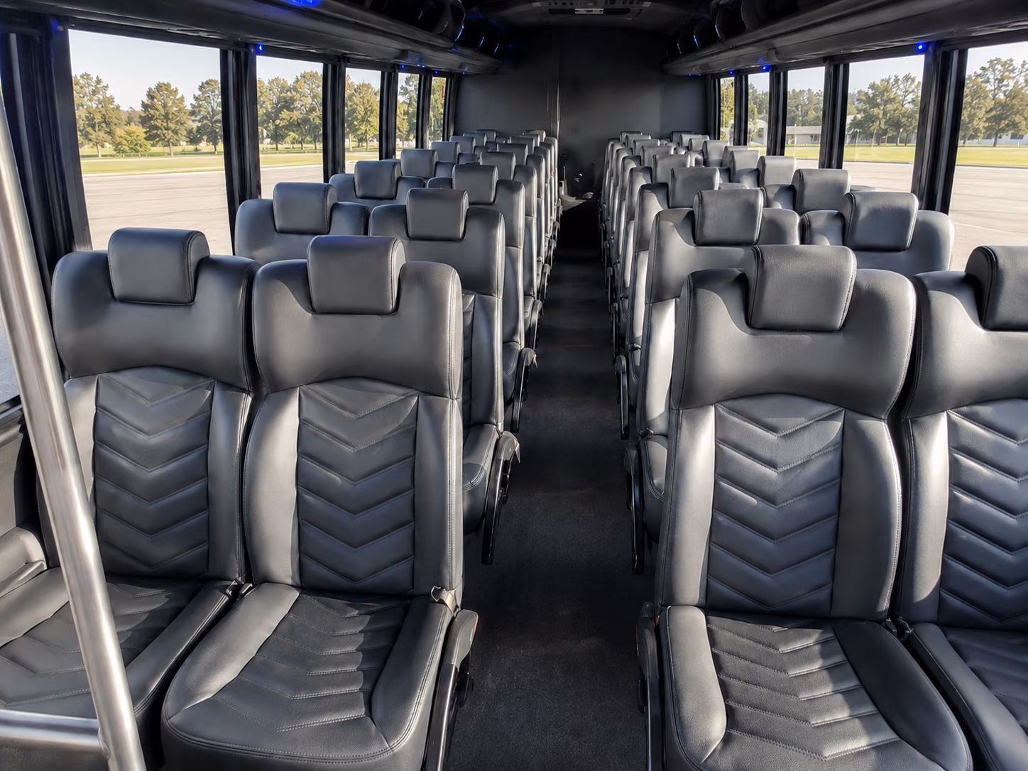 montebello 15 passenger minibus interior