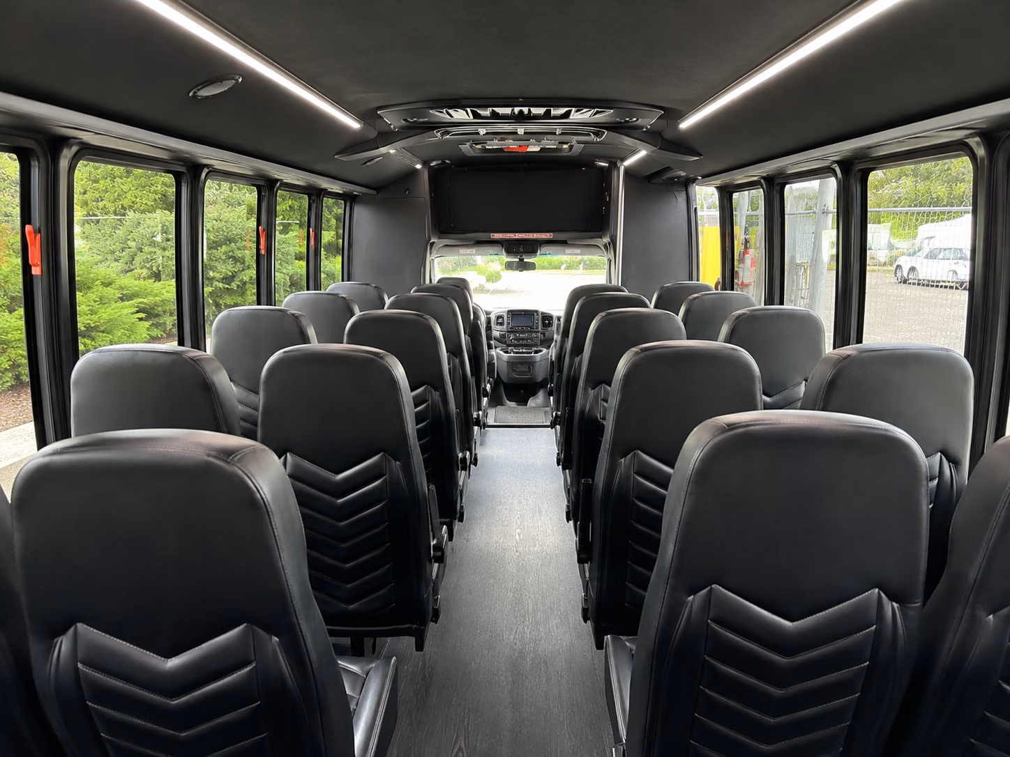 montebello 18 passenger minibus inside
