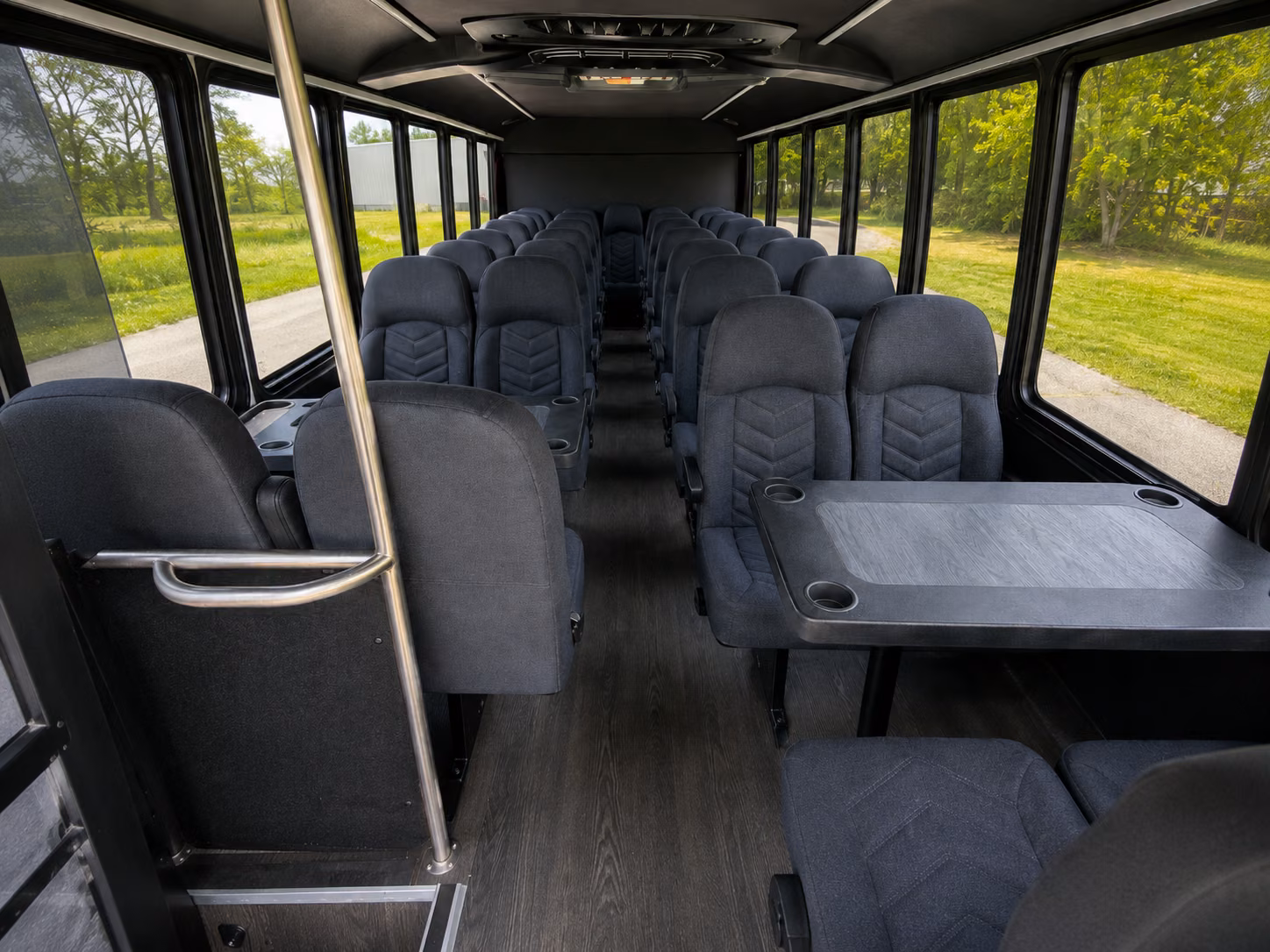 montebello 18 passenger minibus interior