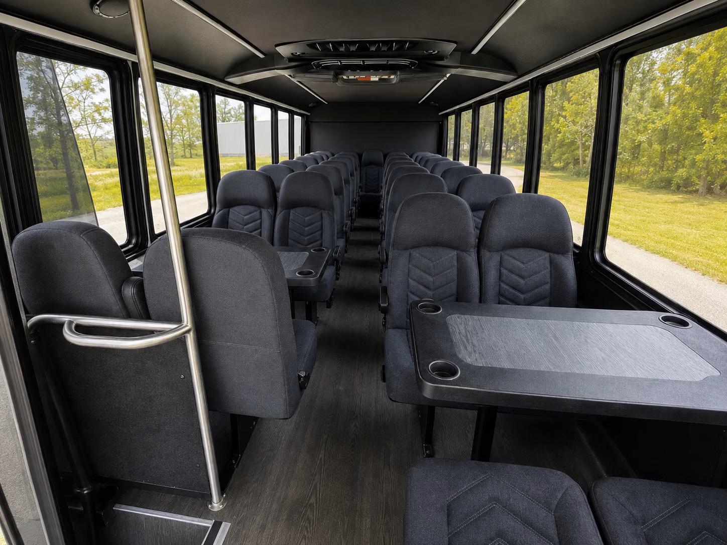 montebello 20 passenger minibus inside