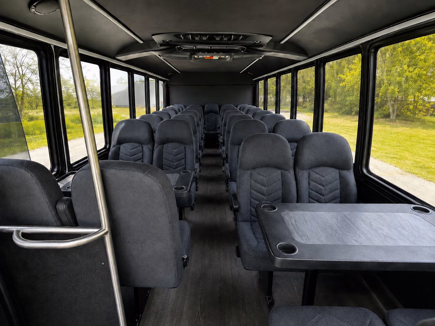 montebello 20 passenger minibus interior