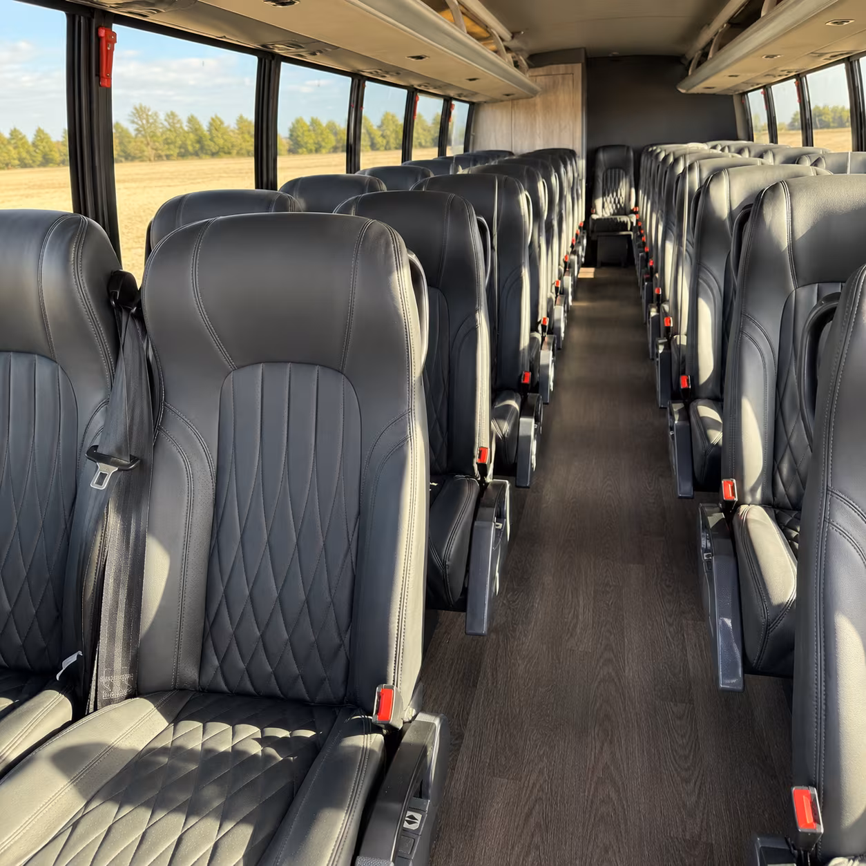 montebello 25 passenger minibus interior