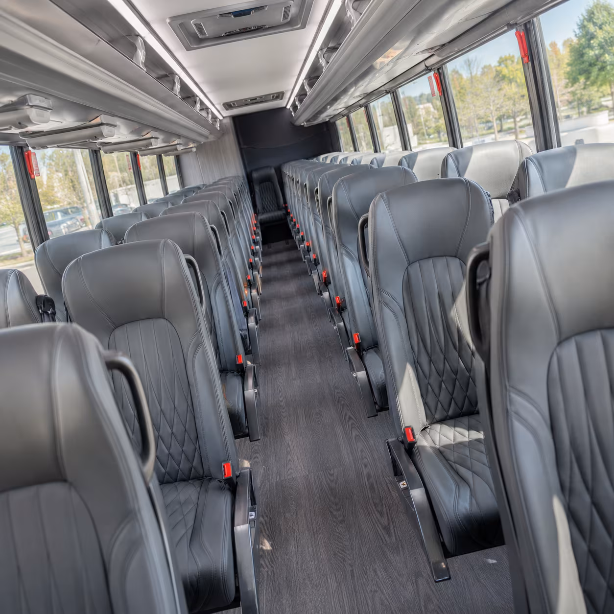 montebello 28 passenger minibus inside