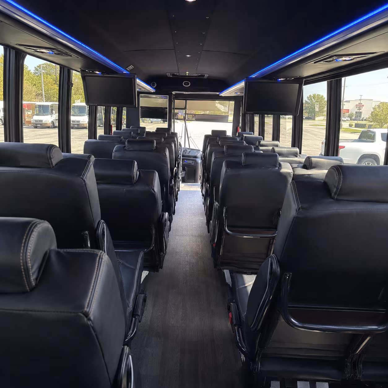 montebello 30 passenger minibus interior