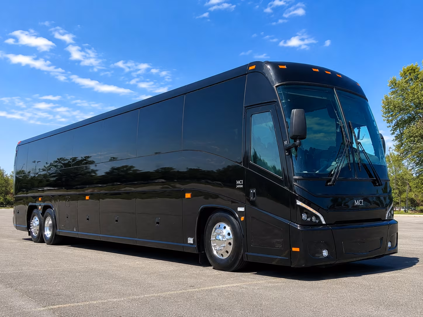 montebello 56 passenger charter bus