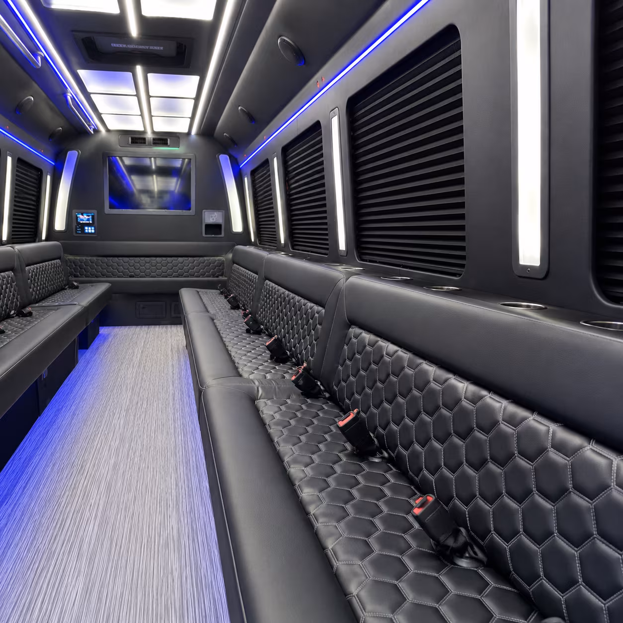 montebello party bus interior