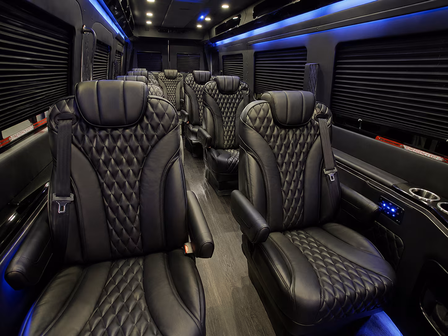 montebello school event transportation onboard seating