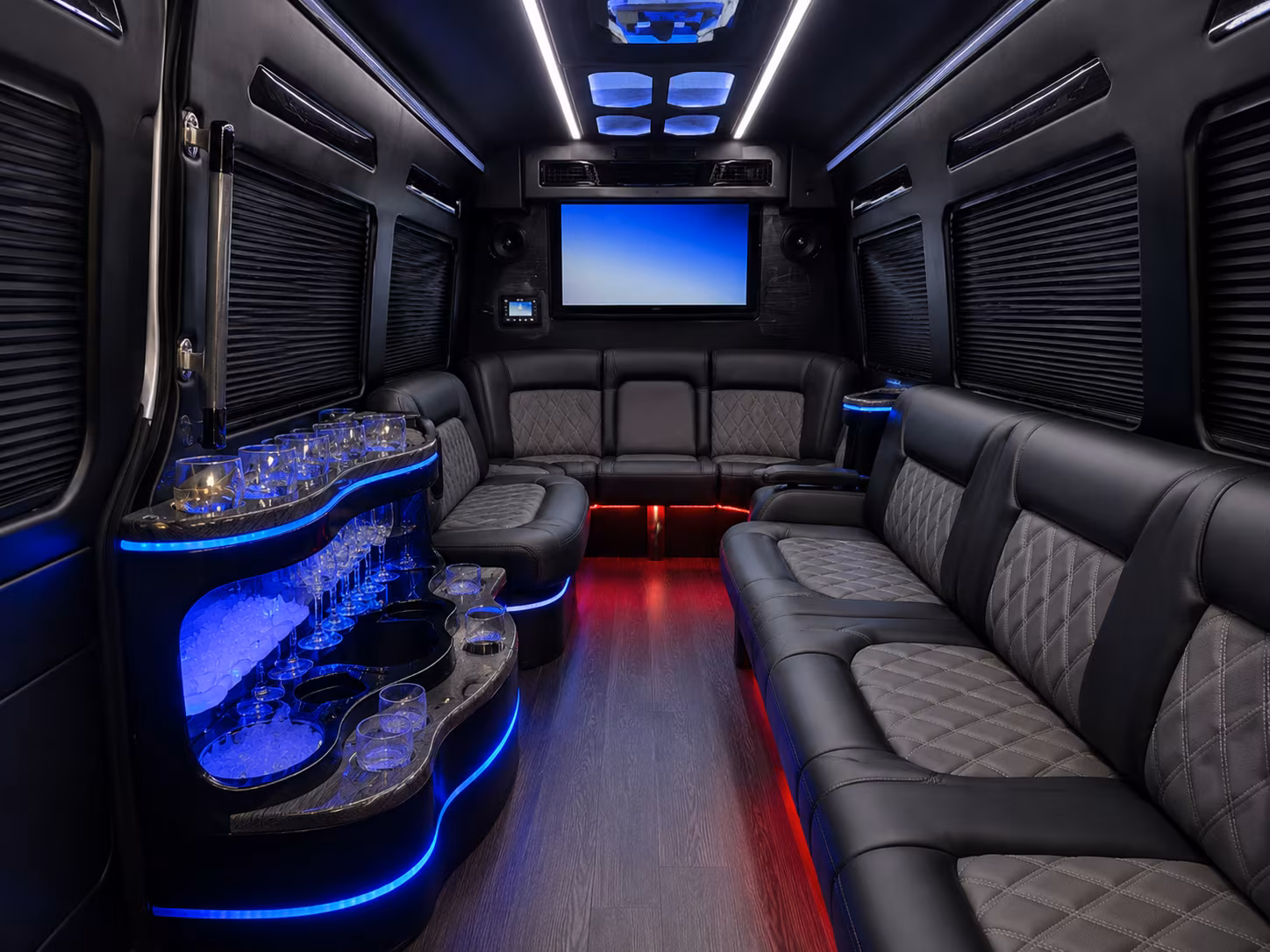 montebello sprinter limousine inside
